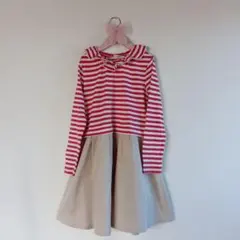 ニットプランナーストライプ ワンピース