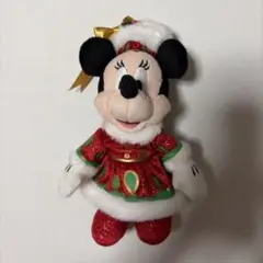 ミニー　ぬいぐるみバッチ　クリスマス【※12月末削除予定】