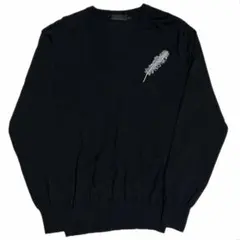 06AW Alexander Mcqueen フェザー刺繍シルク混ニットのサムネイル