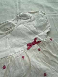 petit main いちご刺繍 ワンピース　80センチ　ベビー服　子供服