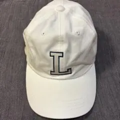 【LACOSTE】 ラコステ コットンツイル Lロゴ キャップ ホワイト