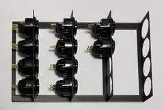 Qanba D-liteボタン 24Φ アケコン ハメ込み式 押しボタン　黒色