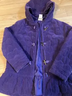 紫色フード付きキルティングコート GYMBOREE