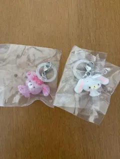 サンリオ　ゆるっとめじるしアクセサリー　 しろうさ　ぼんぼんりぼん　2点未開封