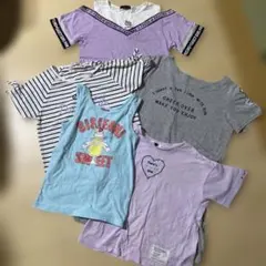女の子　キッズ　夏服　Tシャツ　まとめ売り　150センチ　選べる4点