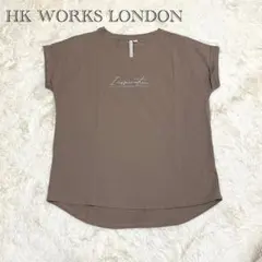 HK WORKS LONDON ロゴプリント Vネック 半袖Tシャツ カジュアルのサムネイル