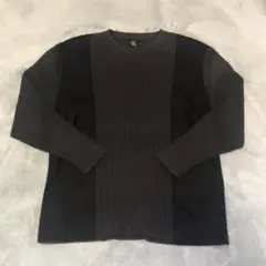 り*ご様 Calvin Klein ダークグレー ニット 2L