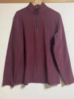 古着 CHAPS ハイネック フリース ボア ボルドー