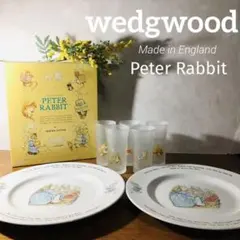 【人気】wedgwood ウェッジウッド ピーターラビット プレート グラス