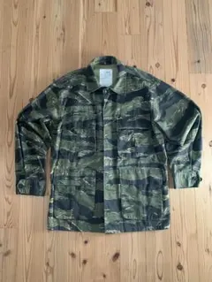 USA古着 90sビンテージ 迷彩カモフラ ミリタリー BDシャツ 軍物のサムネイル
