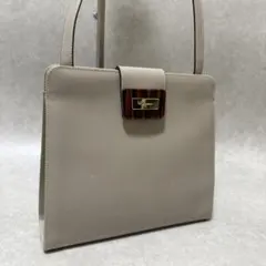 Salvatore Ferragamo ショルダーバッグ　ベッコウ　ゴールド金具のサムネイル