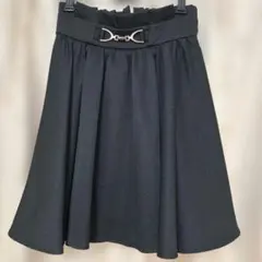 INGNIゴールドビット付きギャザースカート　ブラック Mサイズ