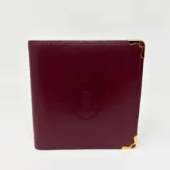 Cartier カルティエ マストライン 2つ折財布 ボルドー