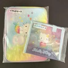ハローキティ 一番くじ マルチケース クリアバッグ 2点セット - メルカリ