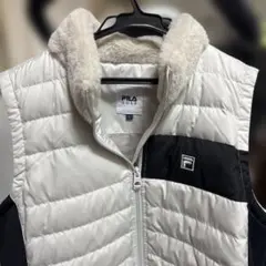 クリスマスセール❗️FI L Aロングダウンベスト！ダブルジッパー。Lサイズです。