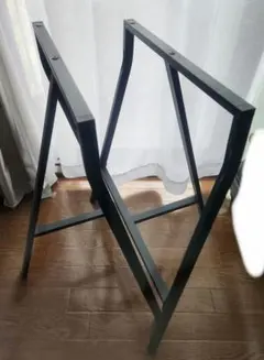 マットブラックでアイアンな極太鉄脚♪ 50×650×300mm □型 2脚ver 0_8534abdbfee7d814bb98fbdceb1f