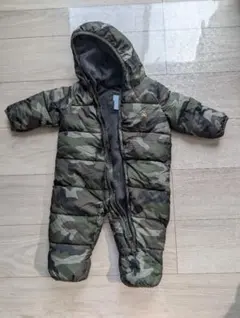 babyGap 迷彩柄 カバーオール　ダウン　ロンパース6ヶ月〜12ヶ月