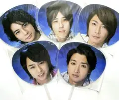 【5人セット】嵐　アラウンドアジア　国立　ミニうちわ【未開封】