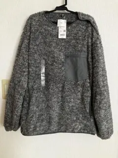 【タグ付き新品】ファーリーフリースプルオーバー グレー S