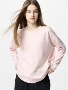 【UNIQLO】エアリズムコットンT（ピンク）