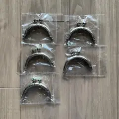 がま口口金　模様ストーン入り5個セット