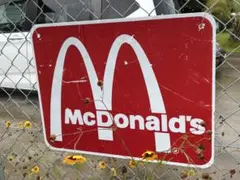 McDonald's マクドナルド 看板 サイン　ハイウェイサインのサムネイル