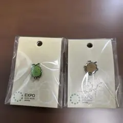 愛・地球博（EXPO 2005 AICHI JAPAN）の記念ピンバッジ 新品【愛知万博／愛・地球博 ピンズ／ピンバッジ】2人 モリゾー