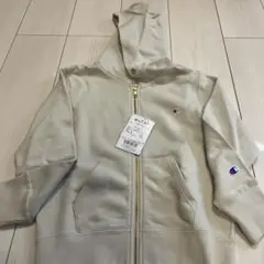 Champion ベージュ フルジップパーカー 140