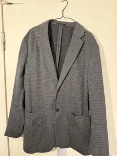 (美品) ユニクロ　グレー コンフォート2Bジャケット XL