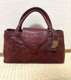 イビザ　パッチワーク　ハンドバッグ　チャームつき　美品