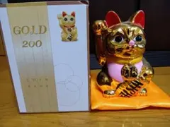 【新品未使用】ゴールド 招き猫 貯金箱