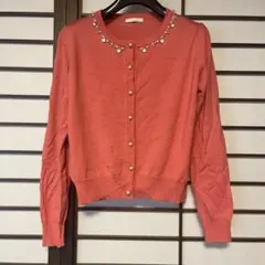 Aveniretoile コーラルピンク カーディガン M