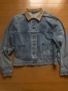 80s 激レア　ポロ・ラルフローレン　デニムジャケット　XL 襟コーデュロイ