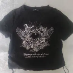 SPRAY PREMIUM ダメージ加工 Tシャツ ブラック Fサイズのサムネイル
