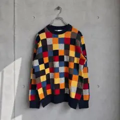 〈 BEAMS 〉Multicolor Wool Knit