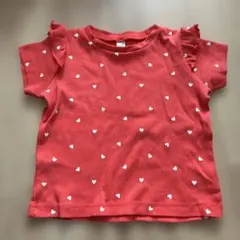 apres les cours ハート柄 半袖Tシャツ 90 アプレレクール