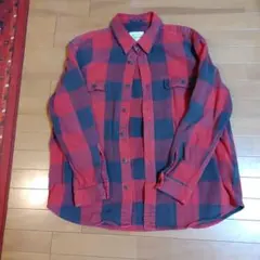 ST JOHN'S BAY ネルシャツ レッド×ブラック XXL