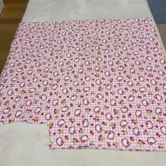 【希少】ハローキティ　平成レトロ　はぎれ　布　生地　いちご　レア