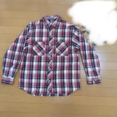 ブルークロス　L 長袖チェックシャツのサムネイル