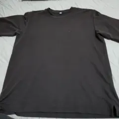GU クルーネックTシャツ ダークブラウン Lサイズ