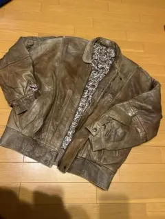 Vera Pelle ブラウン　レザージャケット　ユーロ