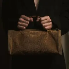 【CELINE】00's Macadam logo leather bag