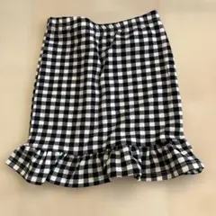新品　SHEIN チェック柄 フリルスカート 10Y