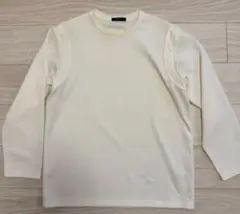 COMME CA ISM ホワイト 長袖カットソー M【ほぼ新品】