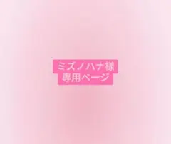 〜ミズノハナ様専用ページ〜