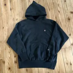 90s champion reverse weave black hoodyXL