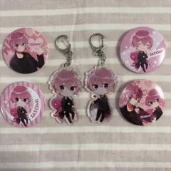 すとぷり　さとみ　缶バッジ・アクリルキーホルダー・絵馬セット