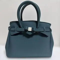 SAVE MY BAG モスグリーン ハンドバッグ　軽量　手洗い可　イタリア製