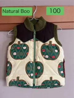 ☆ナチュラルブー Natural Boo ダウンベスト リバーシブル　100☆