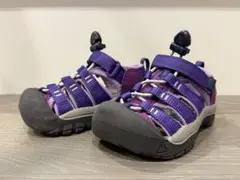 KEEN リトルキッズニューポート サンダル　エイチツー　H2 パープル系